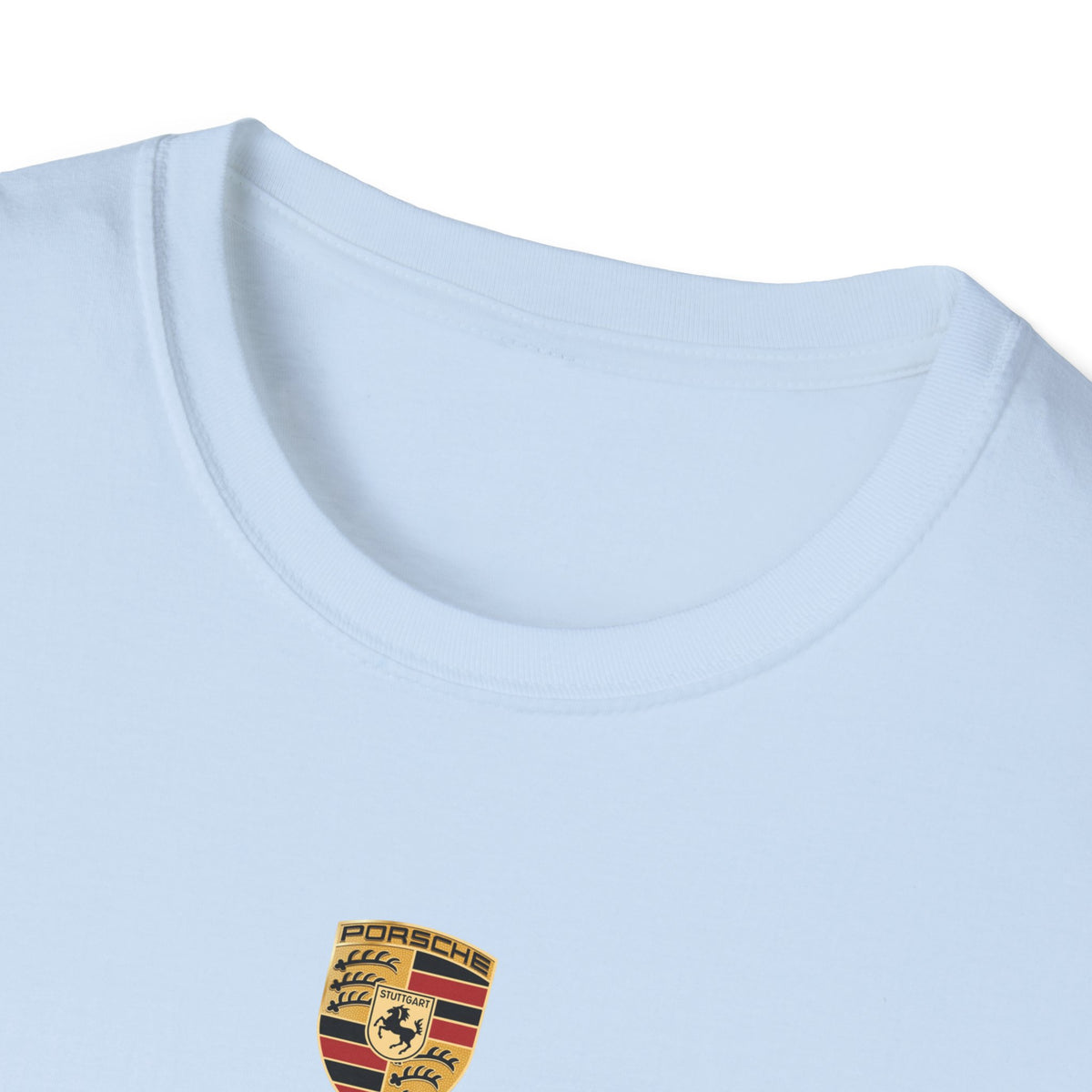 Vintage Coastal Porsche Print Tee | Mediterranean Harbour Scene)