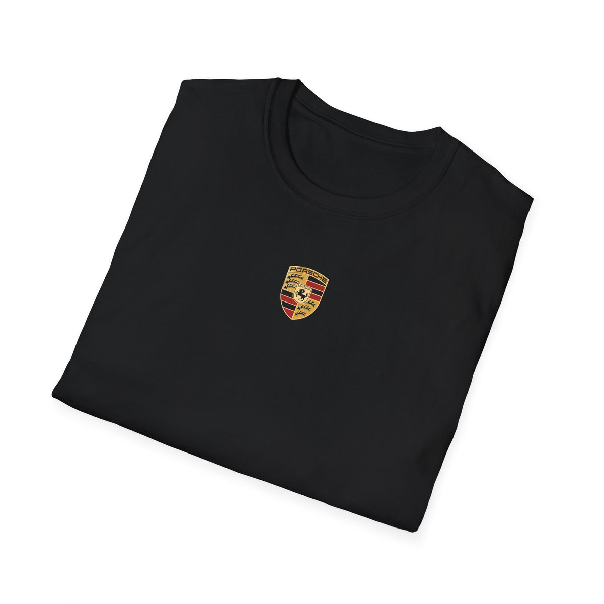 Vintage Coastal Porsche Print Tee | Mediterranean Harbour Scene)