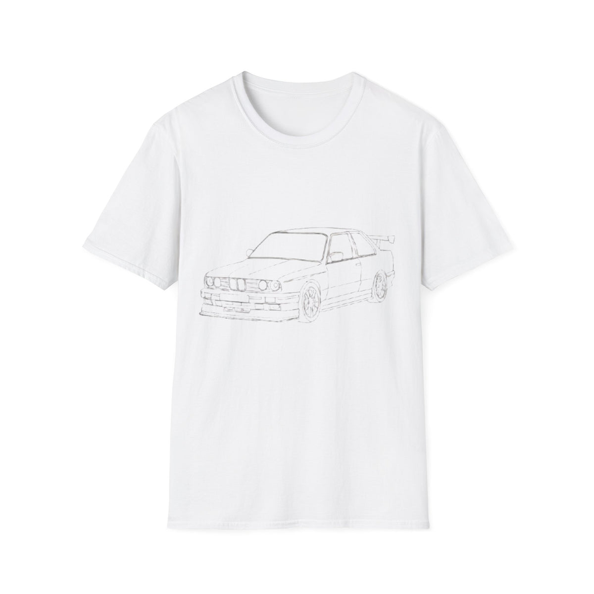 Classic Car Sketch T-Shirt | Car Outline Tee
