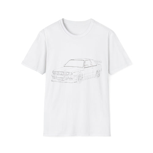 Classic Car Sketch T-Shirt | Car Outline Tee