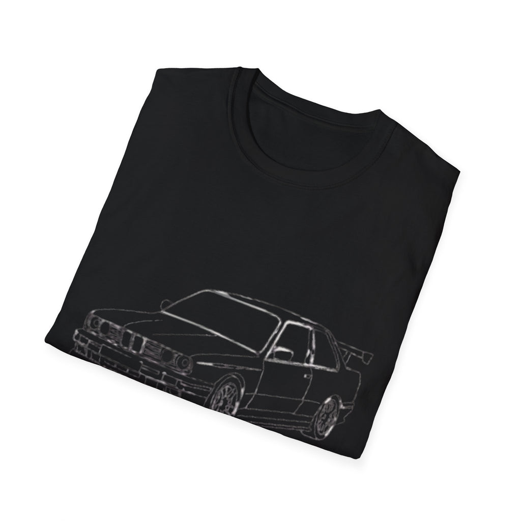 Classic Car Sketch T-Shirt | Car Outline Tee