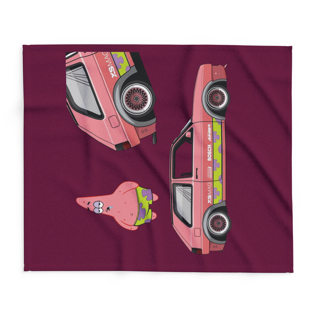 Mk3 Golf GTI Blanket | Patrick SpongeBob Design Pink