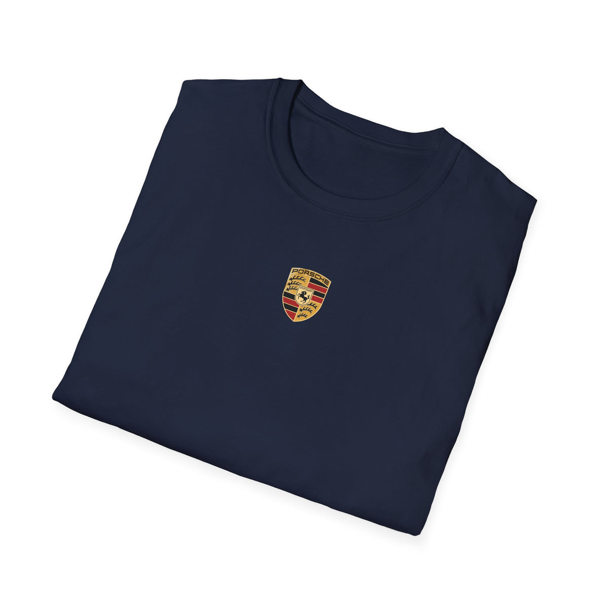 Vintage Coastal Porsche Print Tee | Mediterranean Harbour Scene)