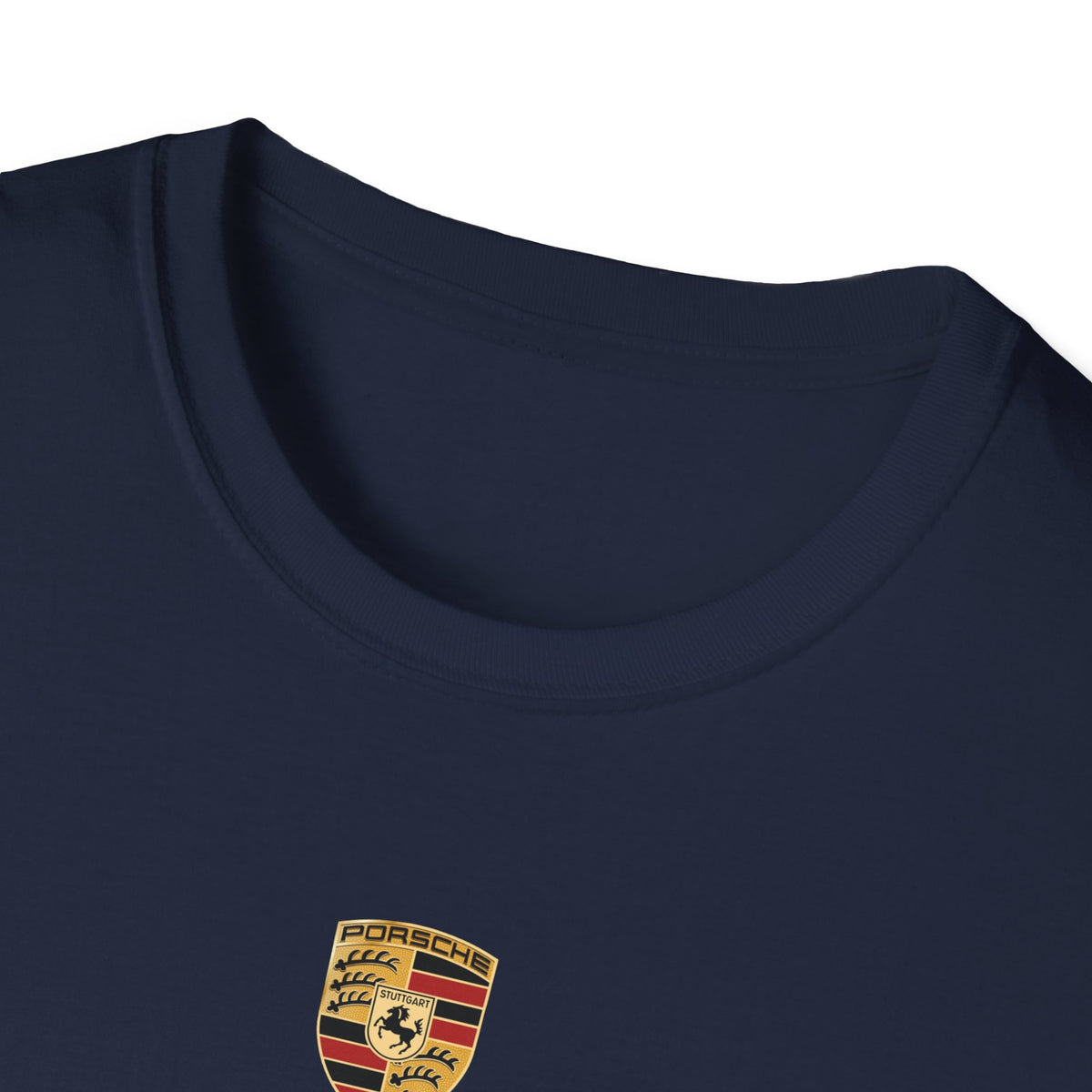 Vintage Coastal Porsche Print Tee | Mediterranean Harbour Scene)