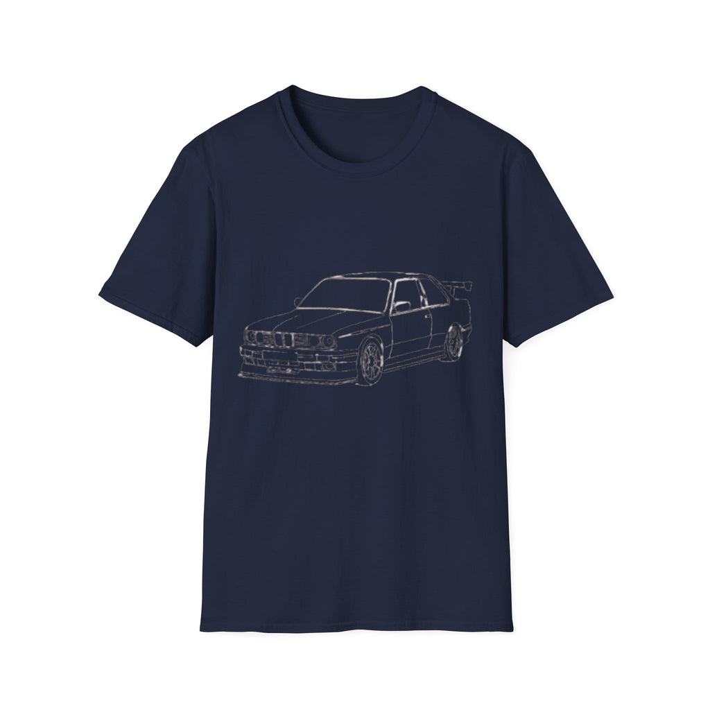 Classic Car Sketch T-Shirt | Car Outline Tee