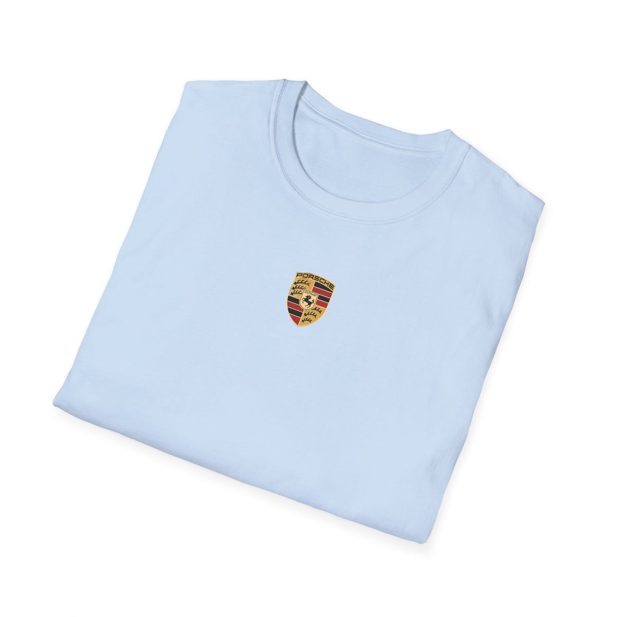 Vintage Coastal Porsche Print Tee | Mediterranean Harbour Scene)