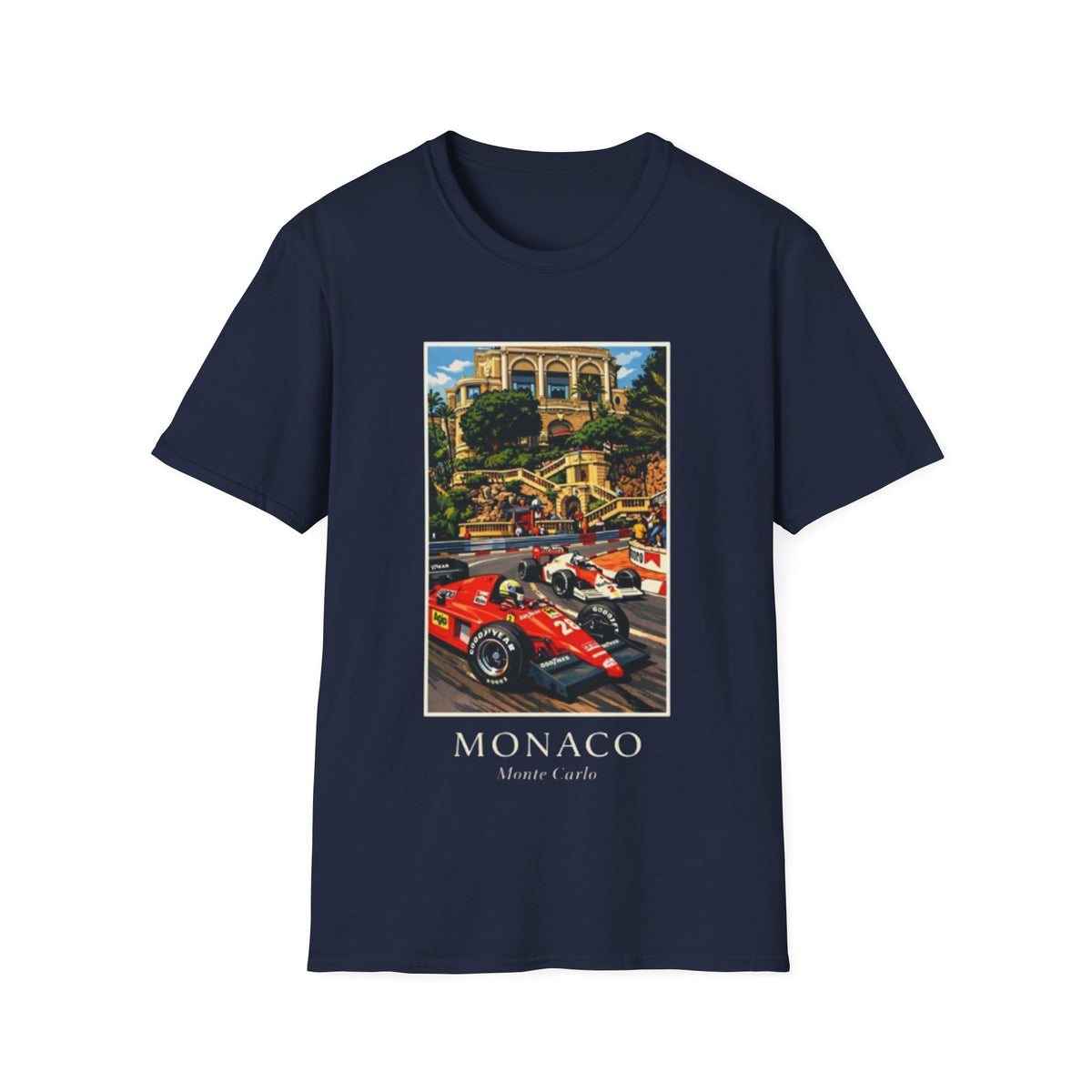 Racing Grand Prix T-Shirt — Vintage Monaco Street Circuit Print