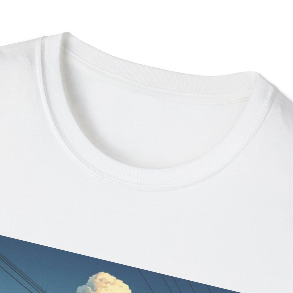 Vintage BMW Car T-Shirt | Retro Sunset Street Scene