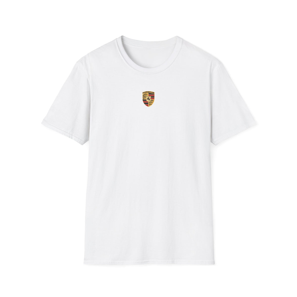 Vintage Coastal Porsche Print Tee | Mediterranean Harbour Scene)
