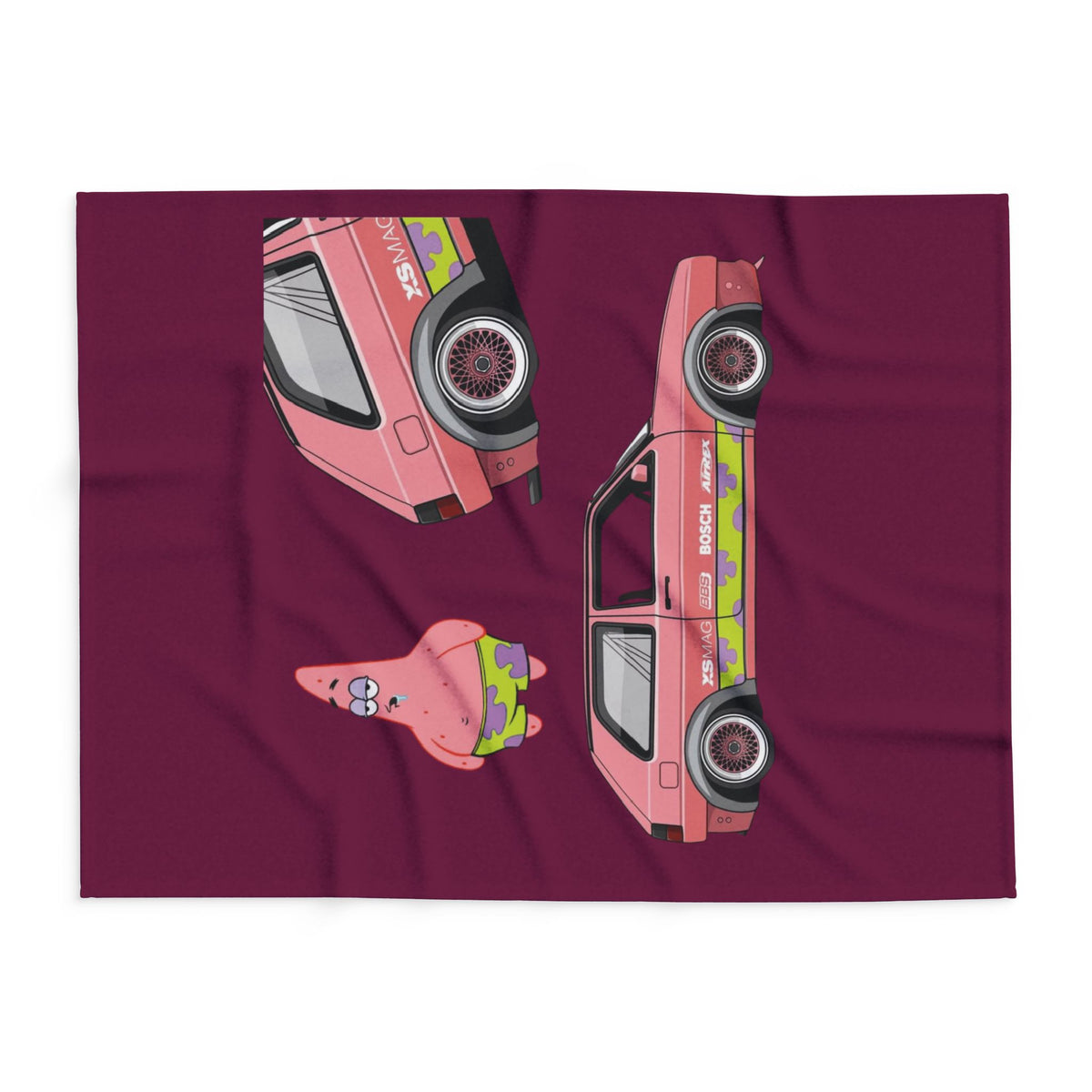 Mk3 Golf GTI Blanket | Patrick SpongeBob Design Pink