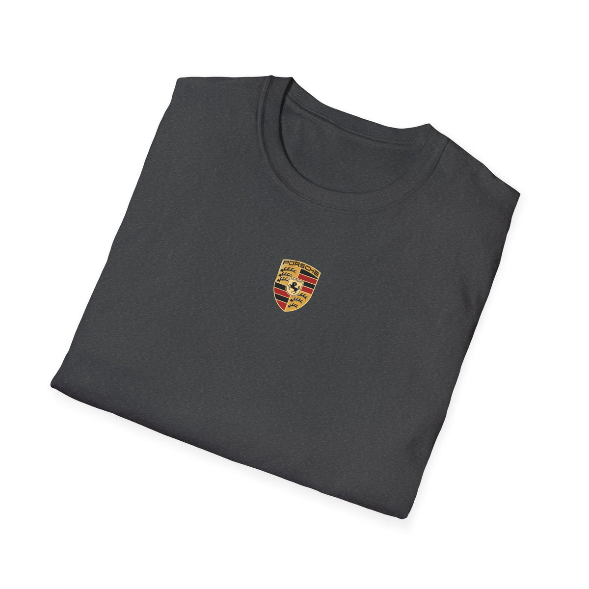 Vintage Coastal Porsche Print Tee | Mediterranean Harbour Scene)
