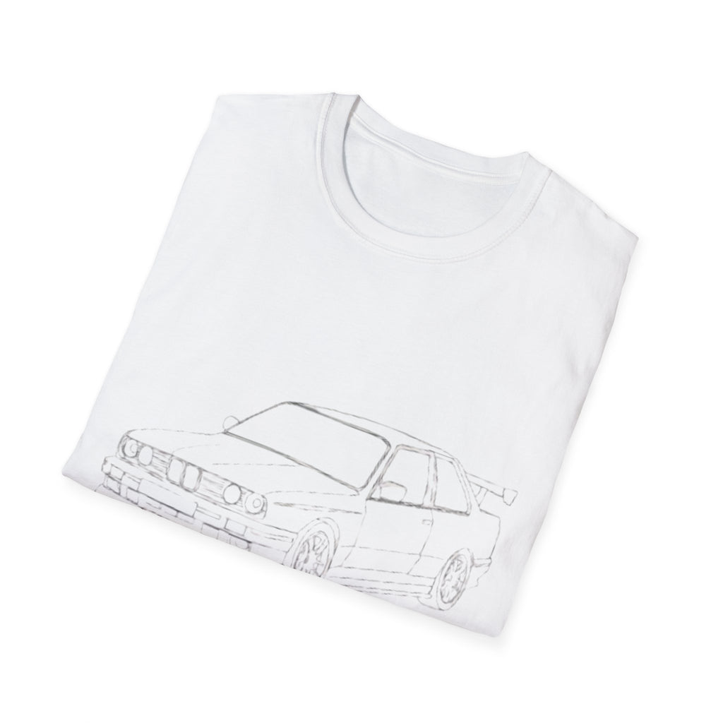 Classic Car Sketch T-Shirt | Car Outline Tee